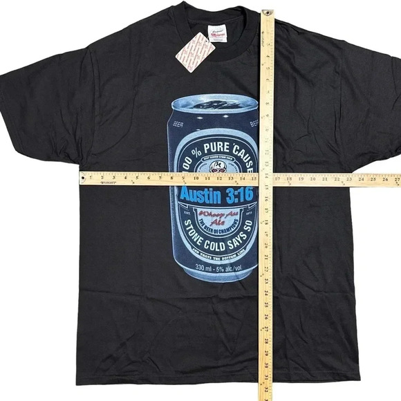 NWT Vintage Deadstock WWF Stone Cold Steve Austin Whoop Ass Beer T Shirt Mens XL - Picture 9 of 9